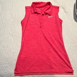 Nike Golf Vibrant coral color  Sleeveless Polo XS
